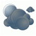 Weather: Partly cloudy (night) (Clouds obscure around 40% of the sky)