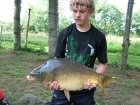 17lbs 0oz Mirror Carp from Etang de Cosse using Solar Club Mix (Squid & Octopus, Stimulin and Anchovy).
