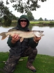 Wally Pickering 9lbs 3oz Pike. what a suprise  this was as I was fishing for the bream on three sweetcorn and it must have like it as my rod nearly shot of the rest..