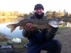 17lbs 3oz Pike from brandsburton nr hull. got this beauty from private lake on deadbait roach..