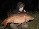Callum Mcinerney-riley 26lbs 10oz Carp from Meadows Lake Harlow using Nash Scopex Squid Liver Plus.. A Nash Scopex Squid 10x15mm dumbell with a Pink Nash Monster Squid 10mm pop-up on top to make it