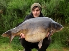 42lbs 12oz Mirror Carp from Carp Quarry using Nash Scopex Squid Liver Plus.. Fishing to the tree line on the far margin - Using a inline lead system which I cored the inside of the lead out and