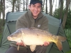 16lbs 2oz Mirror Carp from Private Syndicate using Mr Baits - Chilli and Garlic.. Center of the lake between the two islands