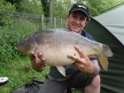 Damian Cyples 13lbs 4oz Mirror Carp from Private Syndicate using Frank Warwick Hyper Active.