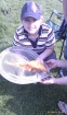 Jason Massey 4lbs 3oz golden carp. My son caught this