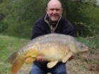 25lbs 1oz Mirror Carp from Martin's Lakes using Sticky.