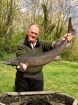 Linda Miller 22lbs 0oz Sturgeon from millers french fishing holidays- Etang Hirondelle