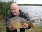 10lbs 15oz Common Carp from Kingswood Lake using Dynamite Green Lipped Mussel.