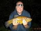 Glyn Jones 4lbs 11oz Tench from Local Syndicate using Mainline Sticky Toffee pop up dumbells.