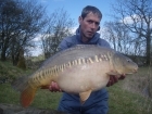 Andy Burton 22lbs 8oz carp from blackthorn fishery using cell.
