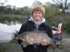 9lbs 15oz 8dr Common Carp from turf pool using Mainline Cell.