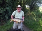 Clive Wells 11lbs 9oz Common Carp from Canon`s Ashby. Caught by Stewart, Clive`s brother using five or six ledgered red maggots.