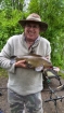 Clive Wells 4lbs 10oz Tench. Very dull and wet day. Bream caught on ledgered shrimp and garlic boilie.