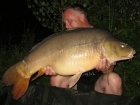 Kieron Axten 40lbs 0oz Mirror Carp from Mas Bas - Angling Lines Holidays using Quest Baits Rahja Spice.