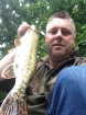 6lbs 0oz Pike from River Trent using Classic white shad with red head.