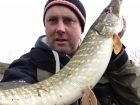 8lbs 8oz Pike from River Sow using Savage Gear Firetiger Shad.
