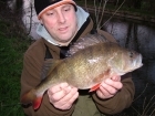 2lbs 11oz Perch from Staffs And Worcester Canal using Savage Gear.