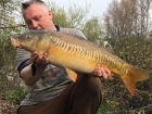 Kieron Axten 15lbs 0oz Linear Carp. Cracking week at Burnham on Sea Holiday village as usual. Four half day sessions for a few dozen fish averaging mid double figures. Some loveley looking fish in