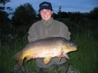 Elizabeth Fletcher 24lbs 7oz Mirror Carp from Morgane - Bigot Lakes using Nutrabaits Trigga Ice.. Caught from middle of lake. Century Ng rod, Shimano Baitrunner with 12lbs Shimano line, 3 feet of