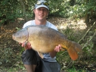 Mick Sumner 24lbs 0oz Carp from Sutton Park. Floater caught, 8lb Berkley hooklink, 10lb XL mainline,