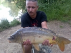 Tom Tank 11lbs 8oz Mirror Carp from Dyffryn Springs using Nash Amber Strawberry.
