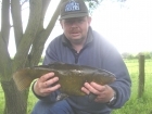 5lbs 12oz Tench from Tontine Lake. Method Feeder fished at approximately 30 yards range with a short (six inch) hooklength