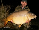 Robin Martin Parrish 36lbs 0oz Mirror Carp from Les Burons Carp Fishing. john caught a 36 lb mirror feb 2010