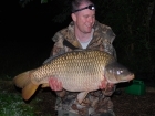 Steve Sherlock 36lbs 10oz Common Carp from Utopia. Double Maize fished on short hooklink over a large bed of mixed particle. Fished towards the centre of the lake. Fish of a life time, Personal best