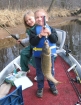 7lbs 0oz common carp from Mississippi River. Jaret (5 years old) with his first big ol' carp.