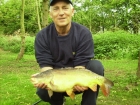 8lbs 1oz Mirror Carp from Hamstall Rigdeware. fishing close to bank just back of reeds