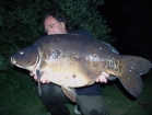 41lbs 10oz Mirror Carp from Cleverly Mere using Essex Carp Baits Pineapple Perils.