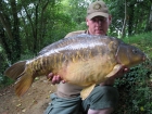 30lbs 0oz Mirror Carp from Rookley Country Park using cork ball.. off the top