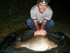 26lbs 12oz Common Carp from Sweet Chestnut Lake using Steamer Baits Livit MF Boilie 20mm.. Semi- fixed leger