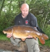 Royston Butwell 28lbs 6oz Common Carp from Great Linford Lakes. scales where about 2lb out on this session,,went faulty on me so probably weighed a bit more.