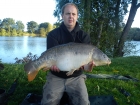 James Cracknell 17lbs 7oz mirror carp from local club water using baitcraft t1.