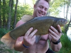 Marc Fossey 4lbs 7oz Tench from La Petite Martiniere using Mainline Cell.