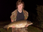 21lbs 4oz Common Carp from The Angling Project using Richworth, KG-1.. hindge rig, KG-1 tipped with pop-up artificial corn