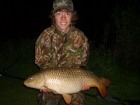 15lbs 6oz Common Carp from Kings standing pools using Mainline, fusion dumbells.. simple hindge rig