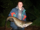 36lbs 4oz Catfish (Wels) from Pool Hall Fisheries using Mainline.. Caught in the early hours of the mourning when the birds had just started singing. Took over an hour to bring in on 15lb line and