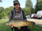 Brad Parkes 25lbs 0oz Carp from Anglering Projects. Bit of a story to this one! I had packed up after a couple of nights and moved all my gear around to the car ready to leave. Whilst waiting for the