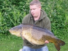 35lbs 0oz Common from Beacon. I got down to Beacon on 15th June at about 11.30am eagerly waiting for the start of the season on the particular area of the lake. We set up on the 