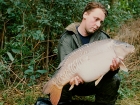 27lbs 4oz Mirror Carp from Cuttle Mill Carp Fishery using Mainline Grange Csl.. Peg 1 - The Angling Times Fish