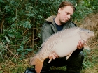 Kieron Axten 27lbs 4oz Mirror Carp from Cuttle Mill Carp Fishery using Mainline Grange Csl.. Peg 1 - The Angling Times Fish