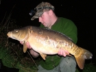 Kieron Axten 20lbs 0oz Mirror Carp from Burnham-on-sea Holiday Village using Mainline Grange CSL.