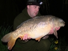 Kieron Axten 18lbs 0oz Mirror Carp from Burnham-on-sea Holiday Village using Mainline Grange CSL.