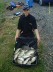 52lbs 7oz F1 Carp from Tunnel barn farm. On peg ten, method feeder with ball shaped bread (around 10mm) on the hair.