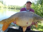 Linda Miller 44lbs 8oz Mirror Carp from millers french fishing holidays- Etang Hirondelle