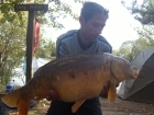 Andy Burton 21lbs 1oz carp, bandit baits-    mullberry squid.. chod rig