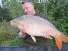 Kieron Axten 24lbs 8oz Mirror Carp from Mas Bas - Angling Lines Holidays using Quest Baits Rahja Spice.