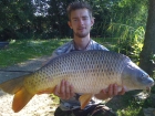 Paul Fox 22lbs 0oz Common Carp from Hawkhurst Fish Farm. fishing shallow water